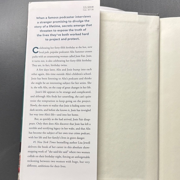 Lisa Jewell 'None of This is True' Hardcover Book - Picture 2 of 2